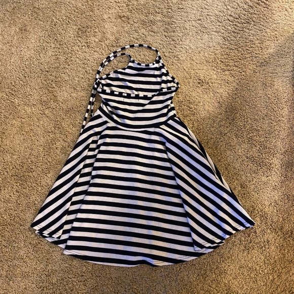 MINKPINK Navy Striped Halter Dress - Picture 5 of 5